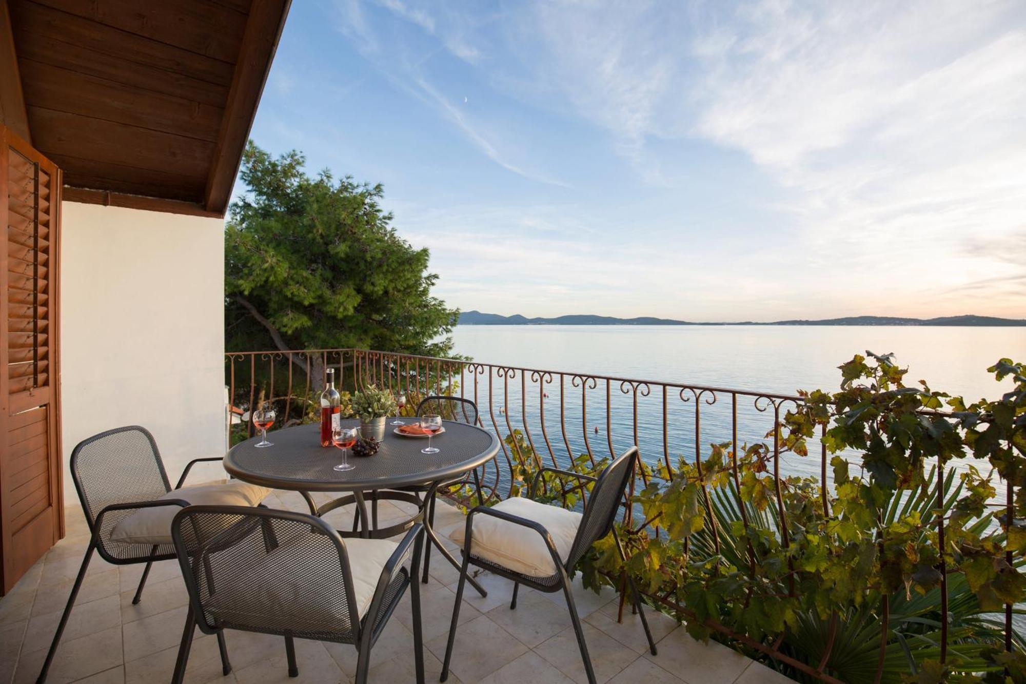 Sunset Family House In Bibinje On The Beach Bagian luar foto