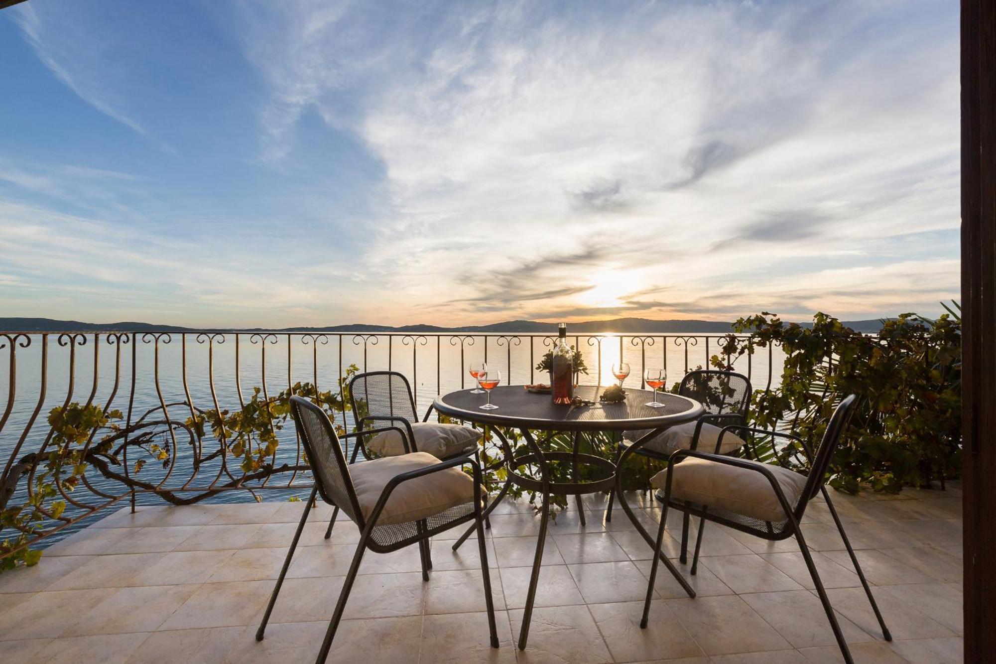 Sunset Family House In Bibinje On The Beach Bagian luar foto