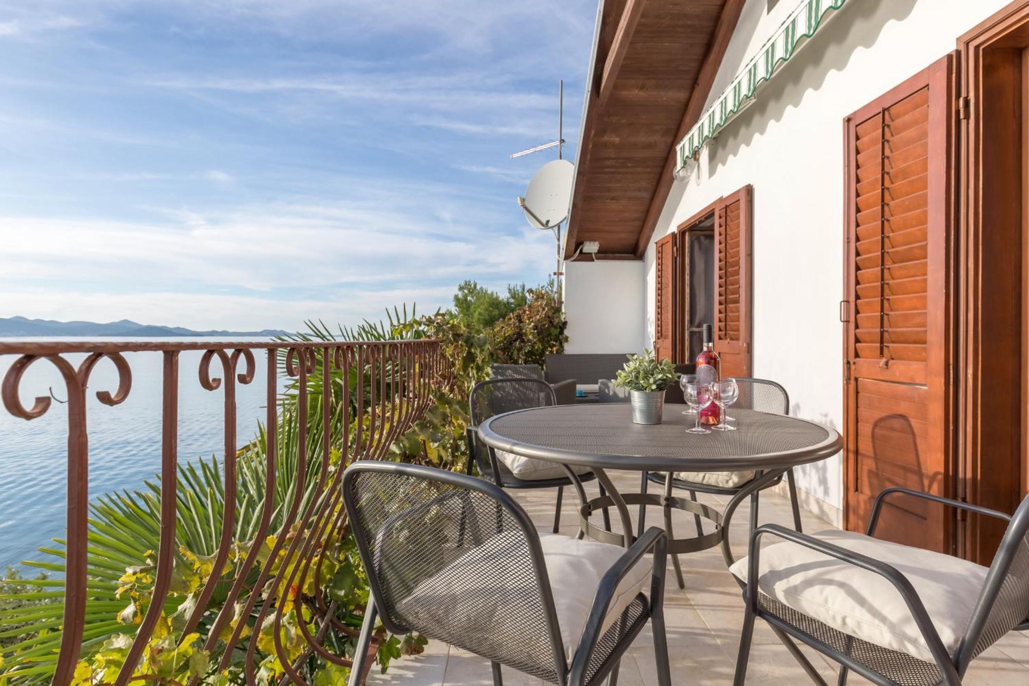 Sunset Family House In Bibinje On The Beach Bagian luar foto